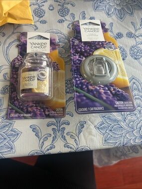 Yankee Candle Lemon Lavender Car Air Fresheners - Purple & Yellow